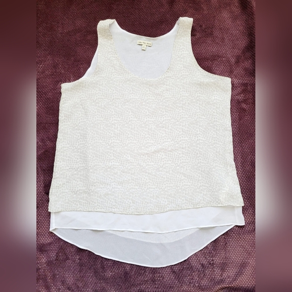 Calvin Klein Jeans Women's Lightweight Chiffon Layers Blouse Medium - Picture 4 of 12